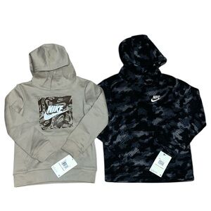 NWT boys Nike hoodie lot size 6 camo tan kangaroo pouch winter sports outdoors